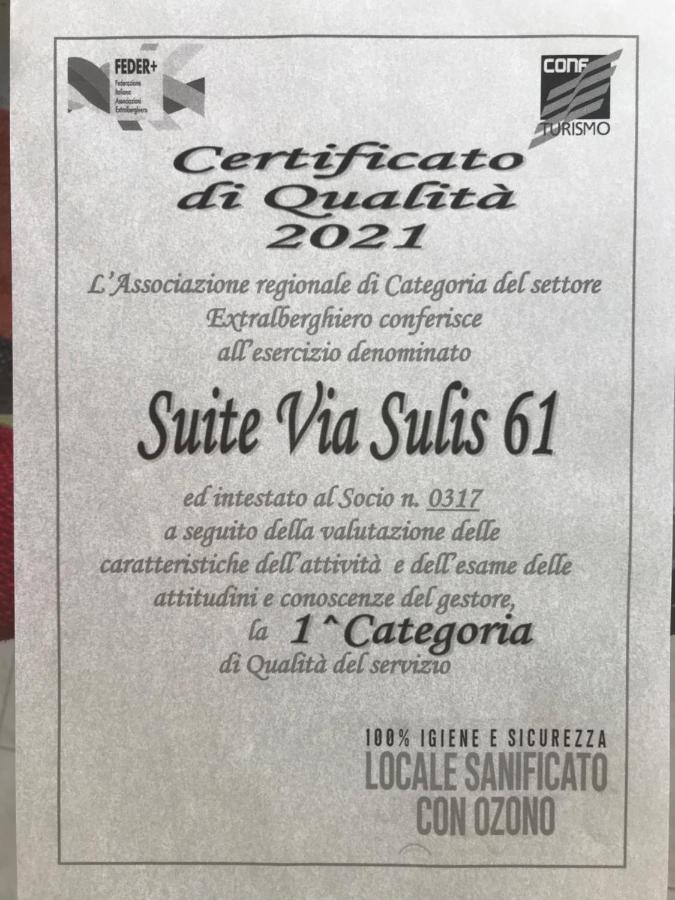Suite Via Sulis 61 Cagliari Eksteriør billede